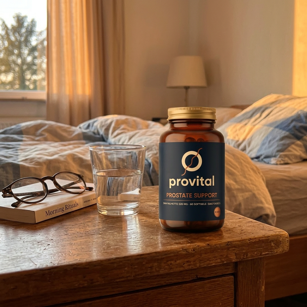 Now · bottle by the bed